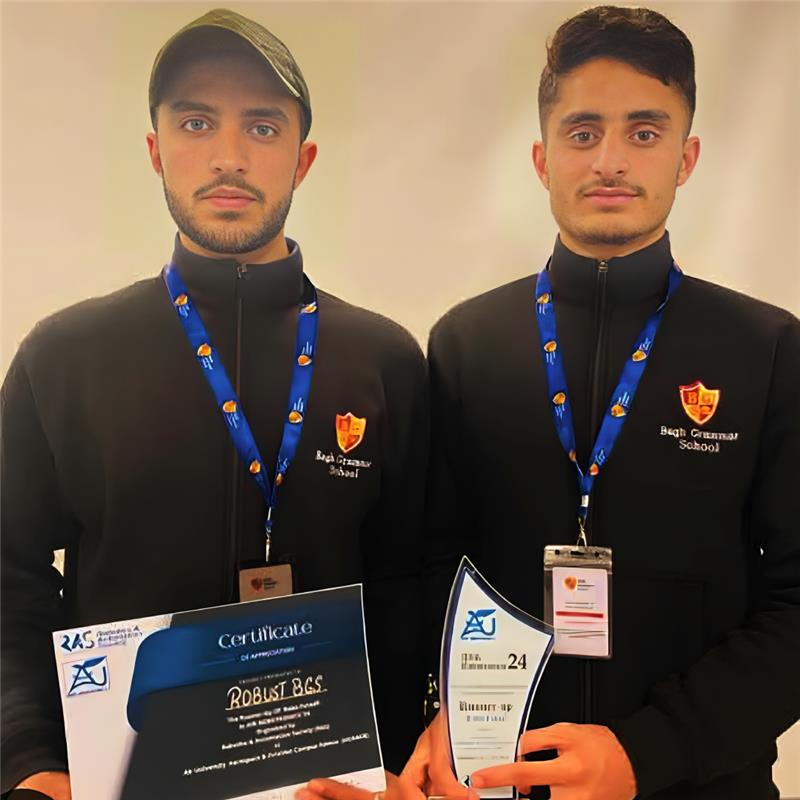 Rohan and Hamid - BGS two Graduates Earn Spots at Houston Community College, USA